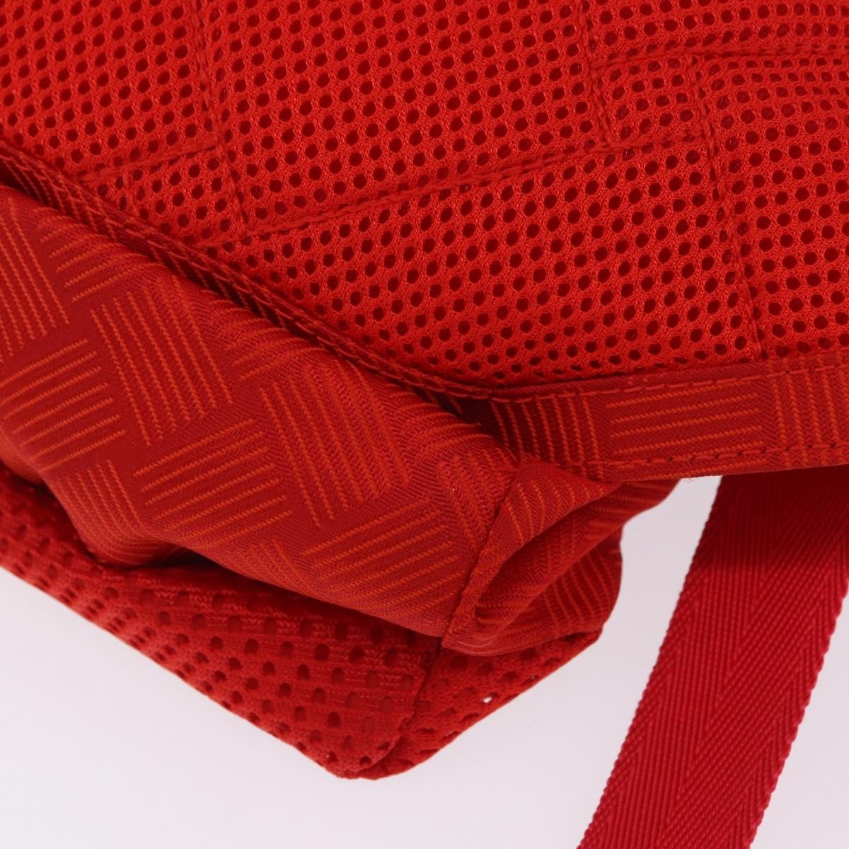 Bottega Veneta Paper Touch Printed Nylon Red Nylon Backpack Bag (Pre-Owned)