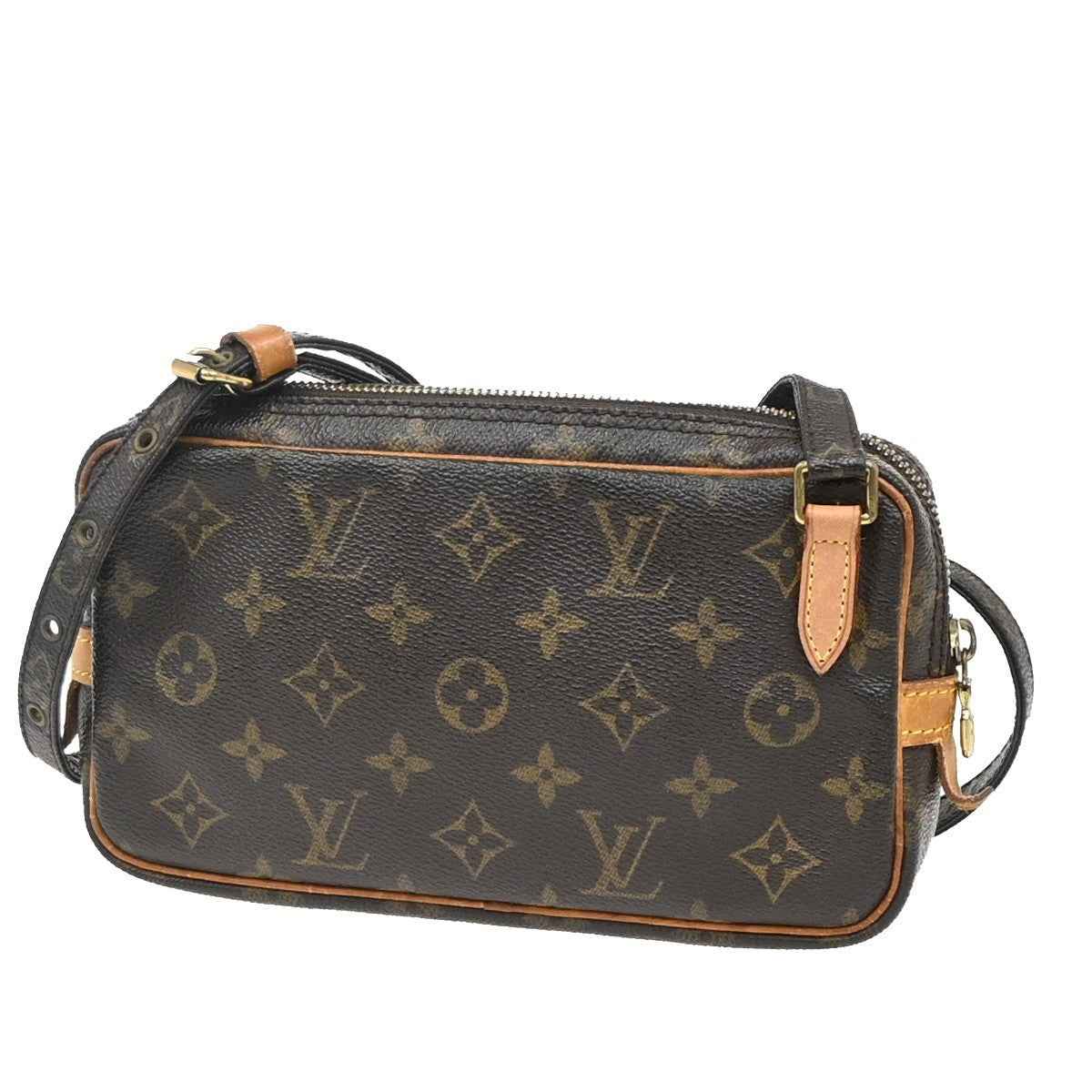 Louis Vuitton Pochette Marly Bandouliere Monogram Canvas Brown Canvas Shoulder Bag Bag (Pre-Owned)