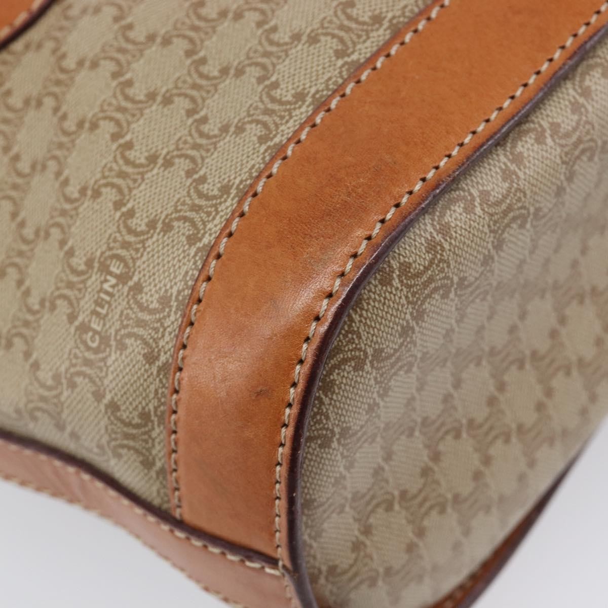 Celine Macadam Canvas And Leather Beige Canvas Tote Bag Bag (Pre-Owned)