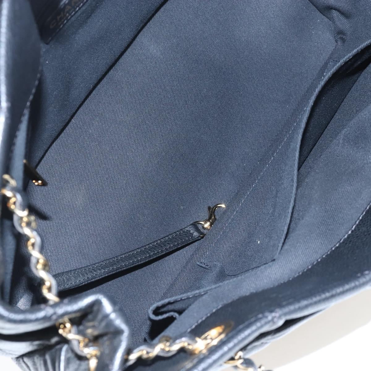 Chanel Timeless Cc Shopping Quilted Caviar Black Leather Tote Bag Bag (Pre-Owned)