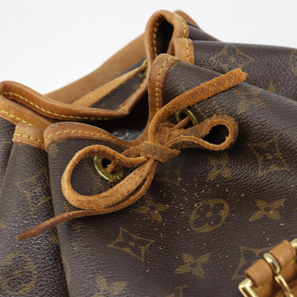 Louis Vuitton Vintage Montsouris Monogram Canvas Brown Canvas Backpack Bag (Pre-Owned)