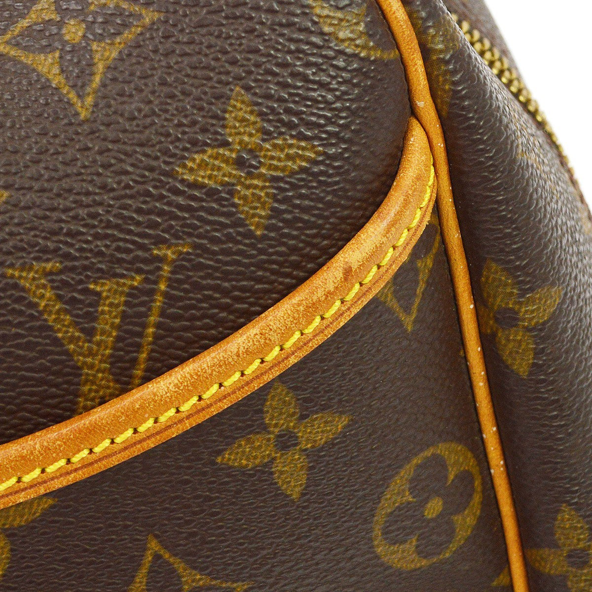 Louis Vuitton Deauville Monogram Canvas Brown Canvas Handbag (Pre-Owned)