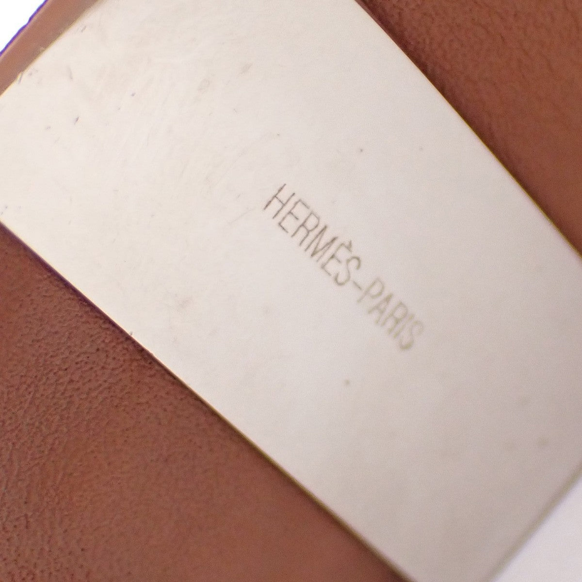Hermes Collier De Chien Leather Orange Leather Bracelet Jewelry (Pre-Owned)