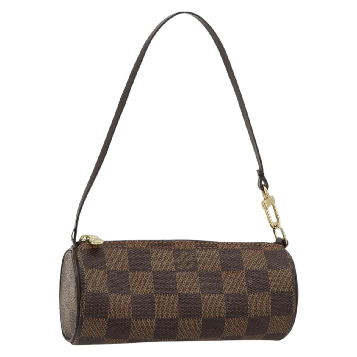 Louis Vuitton Papillon Pochette Damier Brown Canvas Clutche & Pouche Bag (Pre-Owned)