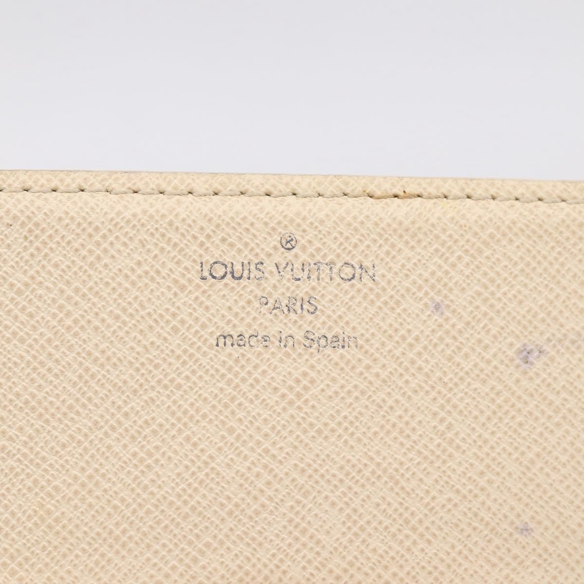 Louis Vuitton Envelope Business Card Holder Damier White Canvas Card Holders Accessory (Pre-Owned)
