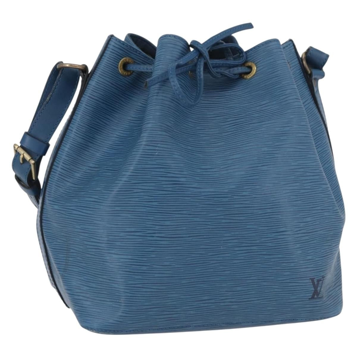 Louis Vuitton Petit Noe Epi Leather Blue Leather Shoulder Bag Bag (Pre-Owned)