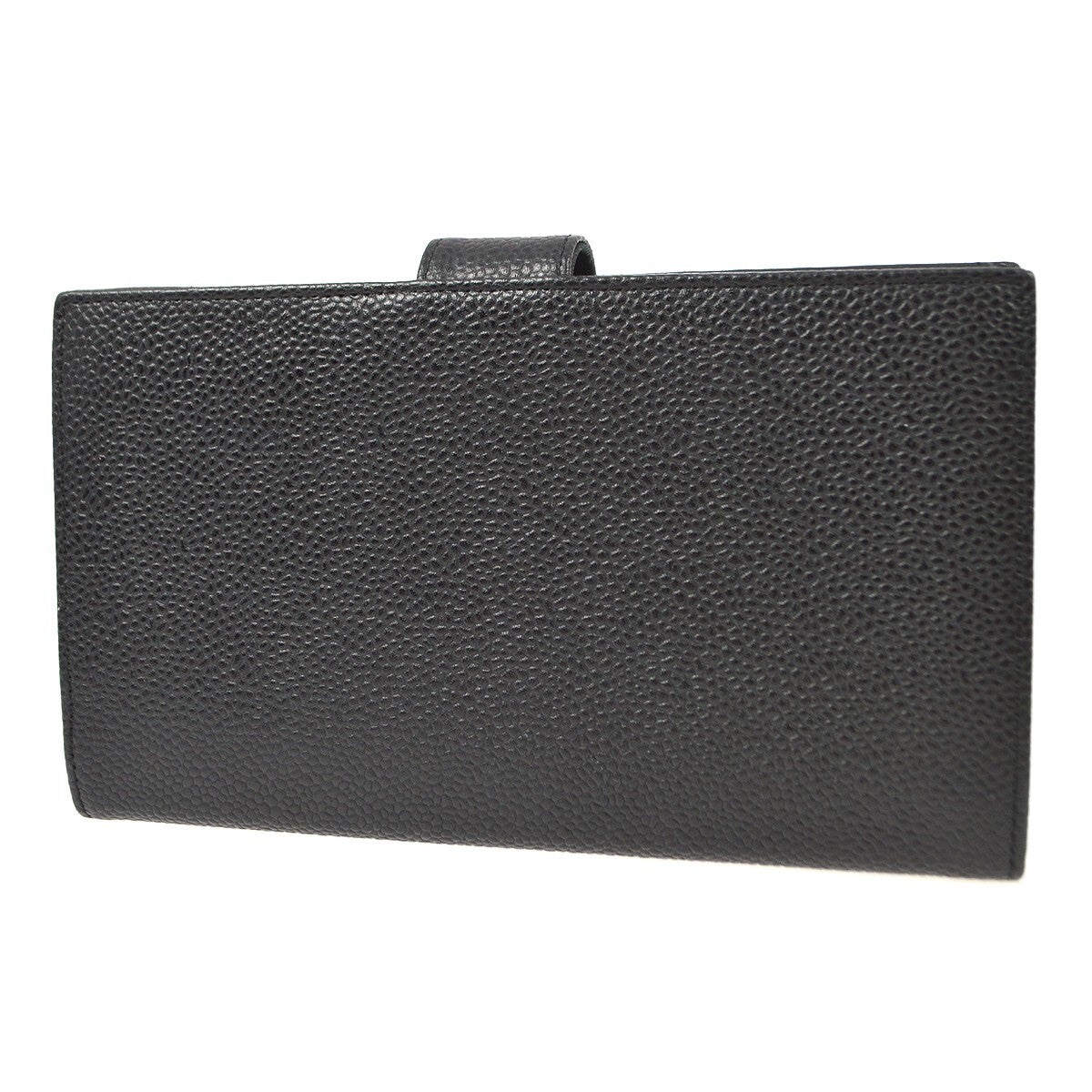 Chanel Timeless Cc French Caviar Black Leather Wallets Accessory (Pre-Owned)