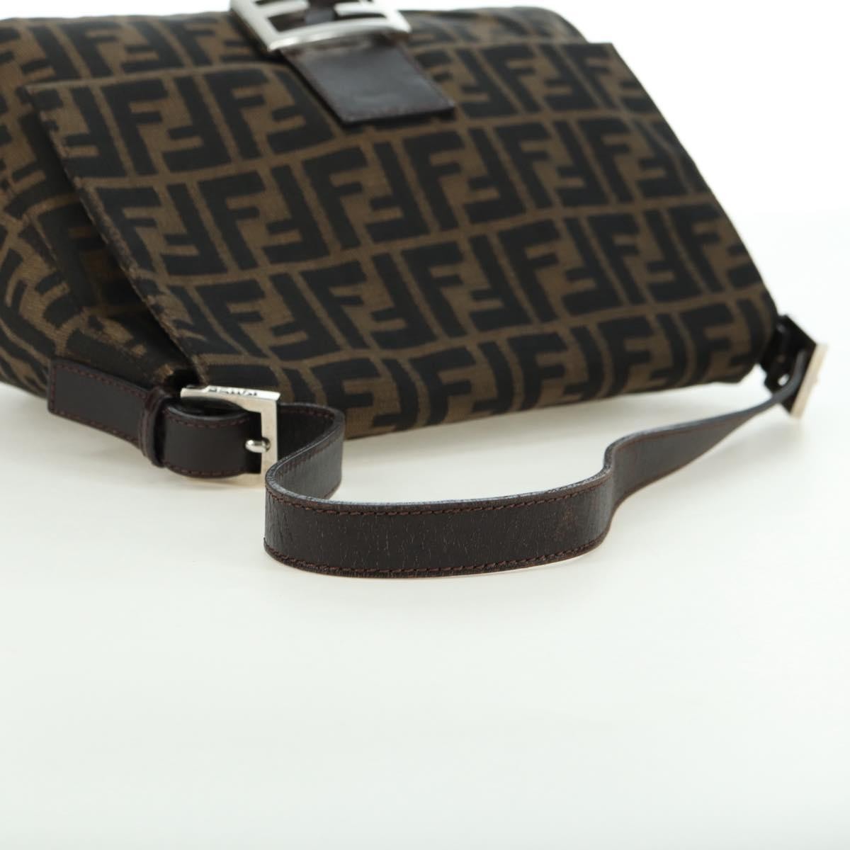 Fendi Mama Forever Zucca Canvas Brown Canvas Handbag (Pre-Owned)