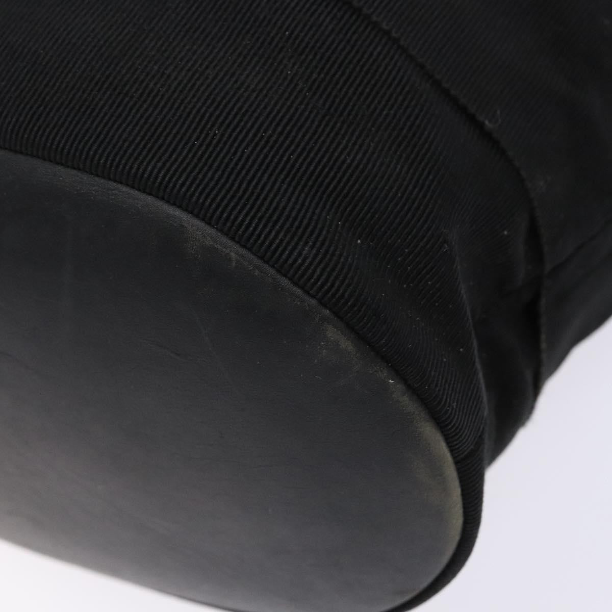 Salvatore Ferragamo Vala Canvas Black Canvas Shoulder Bag Bag (Pre-Owned)