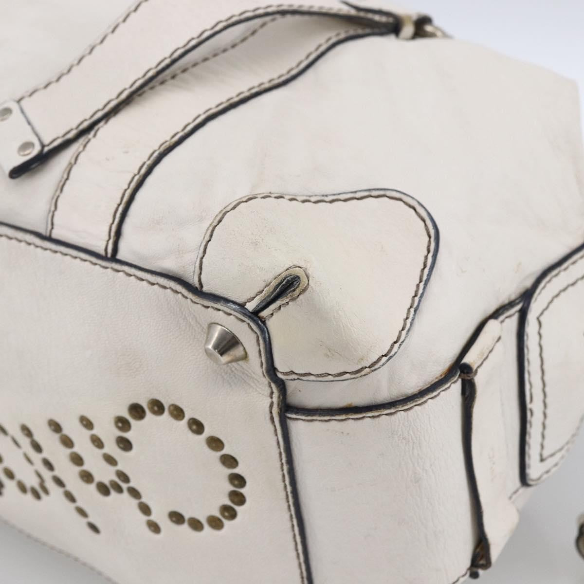 Chloe Handbag Leather White Leather Handbag (Pre-Owned)