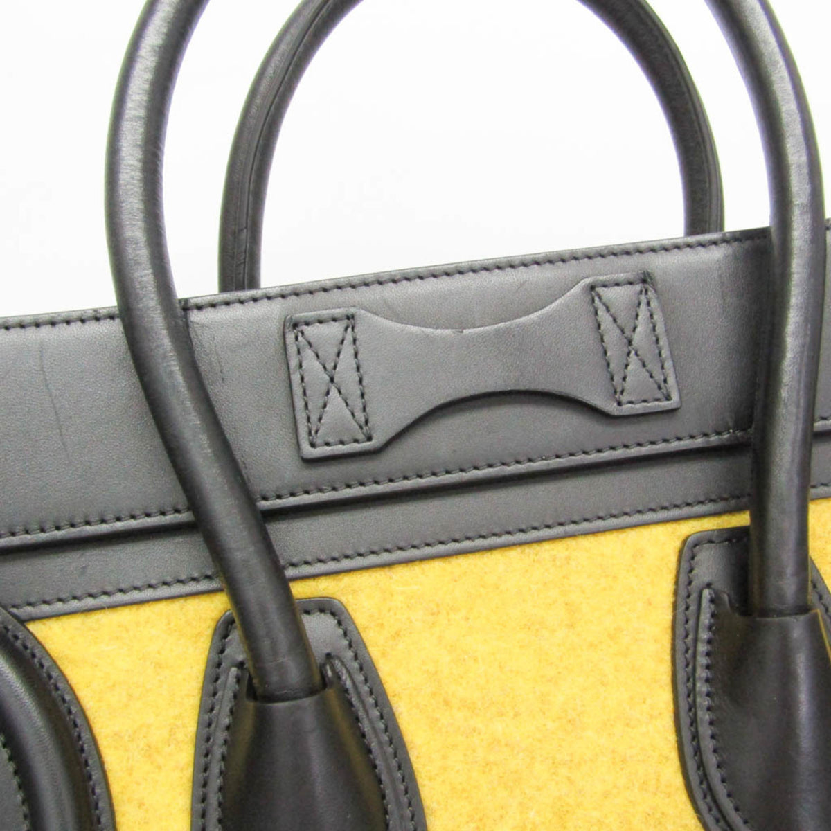 Celine Tricolor Luggage Felt Multicolour Leather Handbag (Pre-Owned)