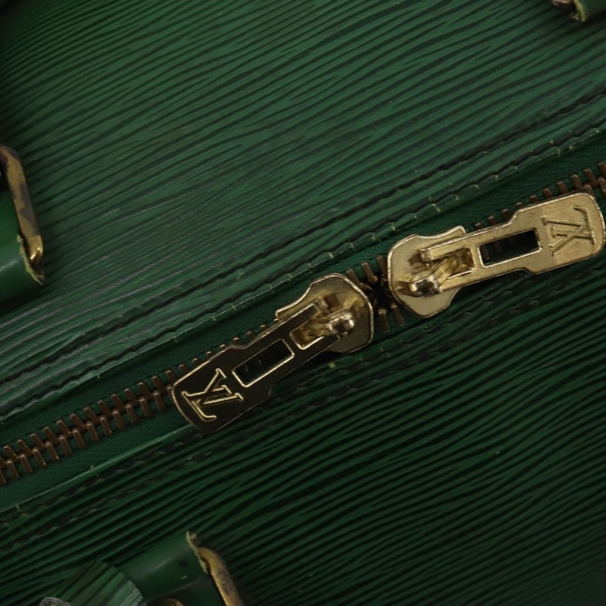 Louis Vuitton Keepall Epi Green Leather Travel Bag Bag (Pre-Owned)