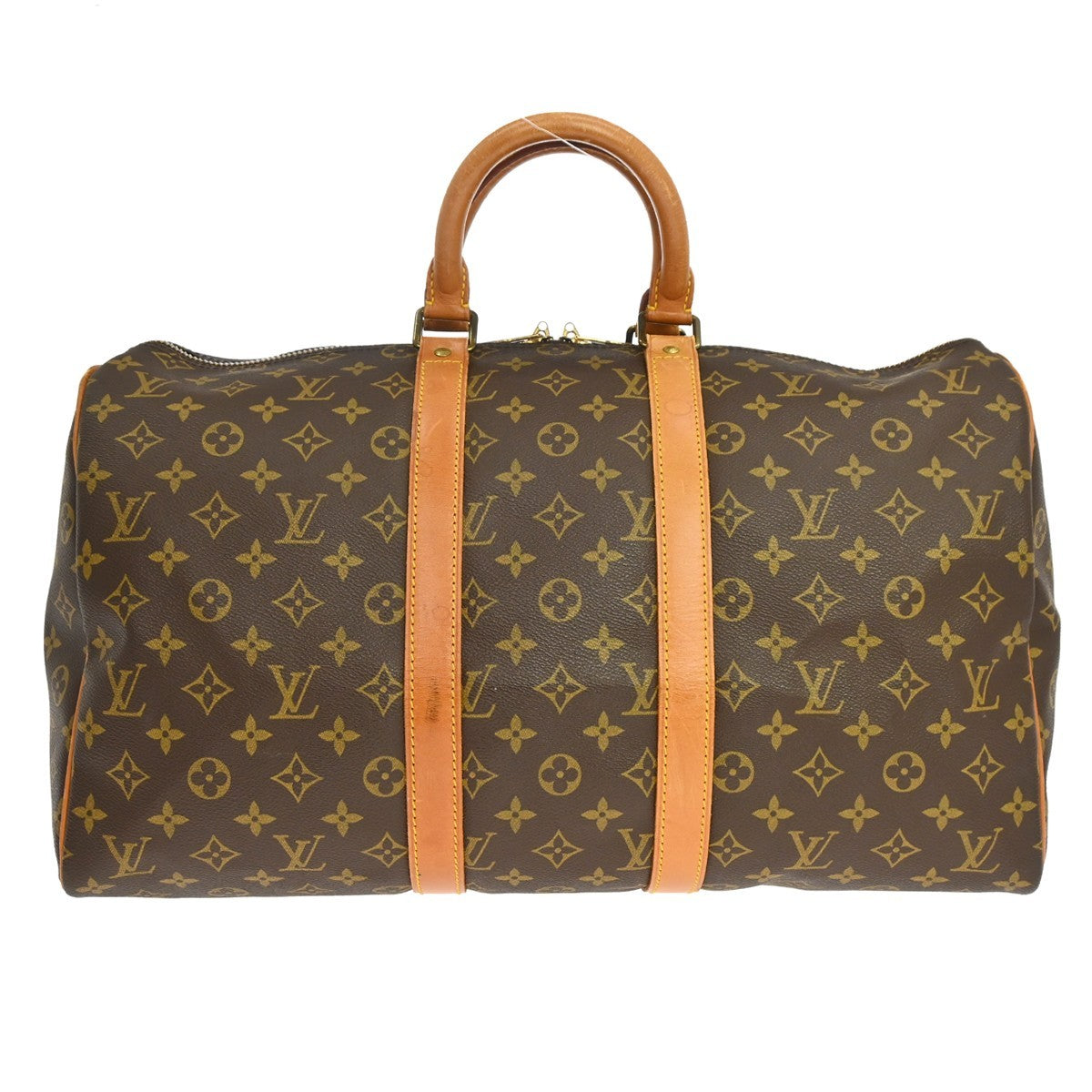 Louis Vuitton Keepall Monogram Canvas Brown Canvas Travel Bag Bag (Pre-Owned)