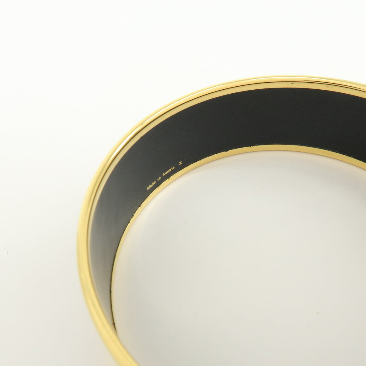 Hermes Caleche Bangle Enamel Multicolour Gold_Plated Bracelet Jewelry (Pre-Owned)