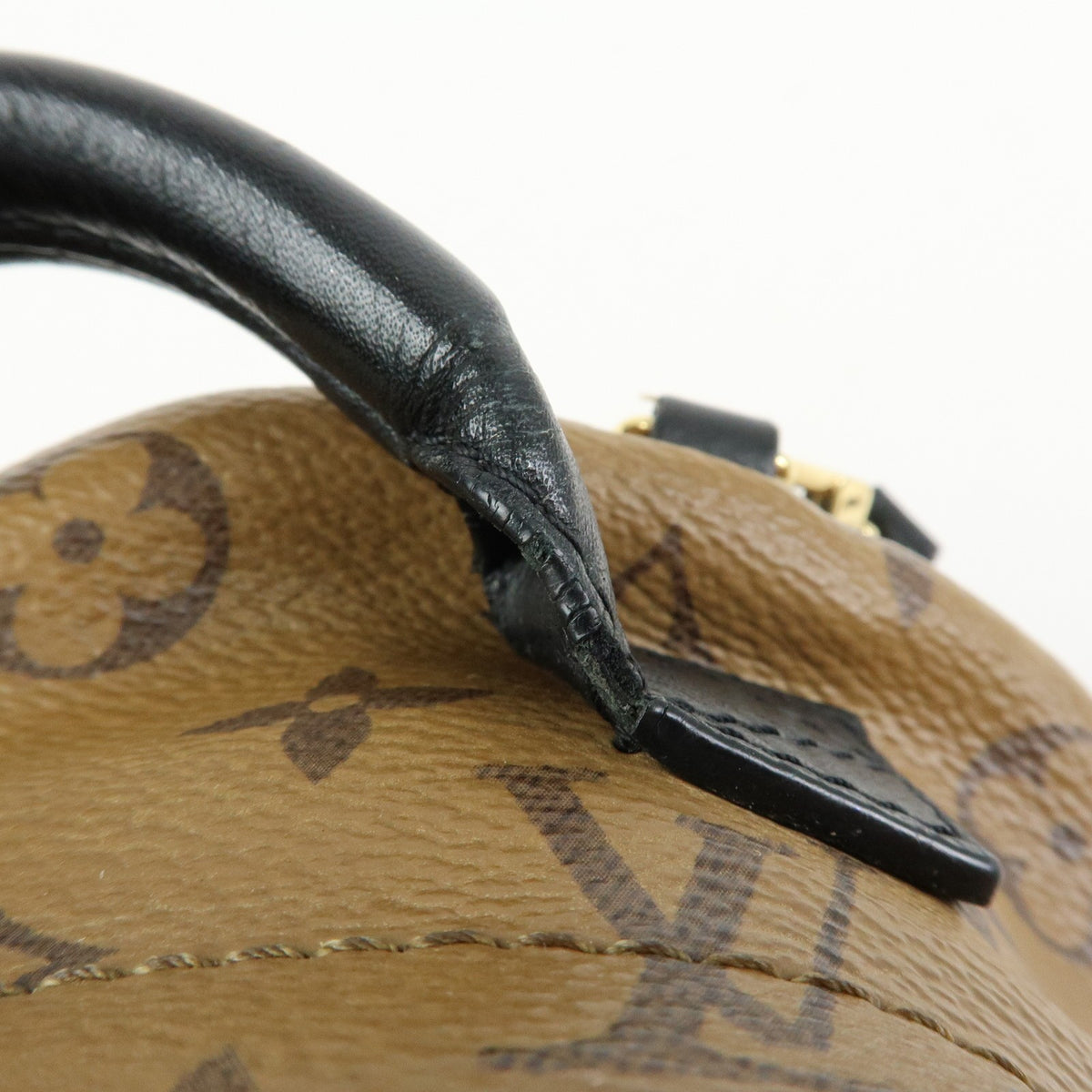 Louis Vuitton Palm Springs Reverse Monogram Canvas Brown Canvas Backpack Bag (Pre-Owned)