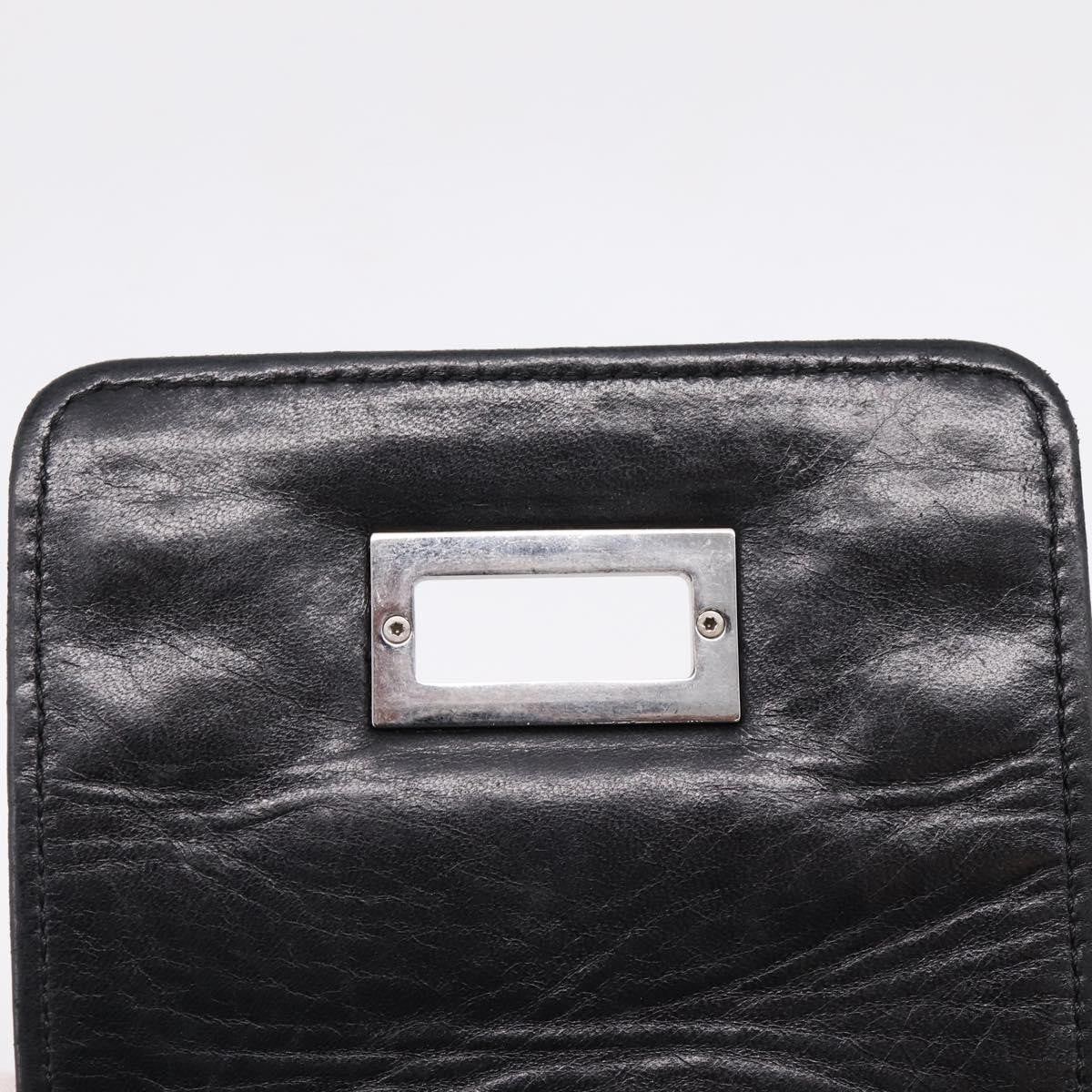 Chanel North South Mademoiselle Lock Quilted Leather Black Leather Tote Bag Bag (Pre-Owned)