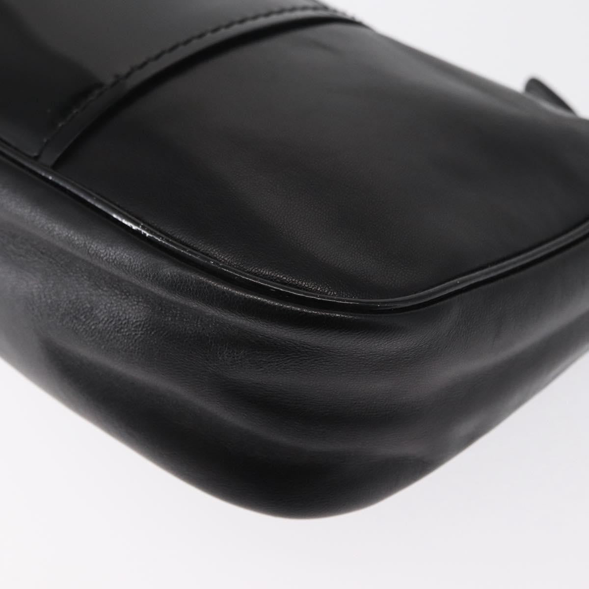 Salvatore Ferragamo Vala Leather Black Leather Shoulder Bag Bag (Pre-Owned)