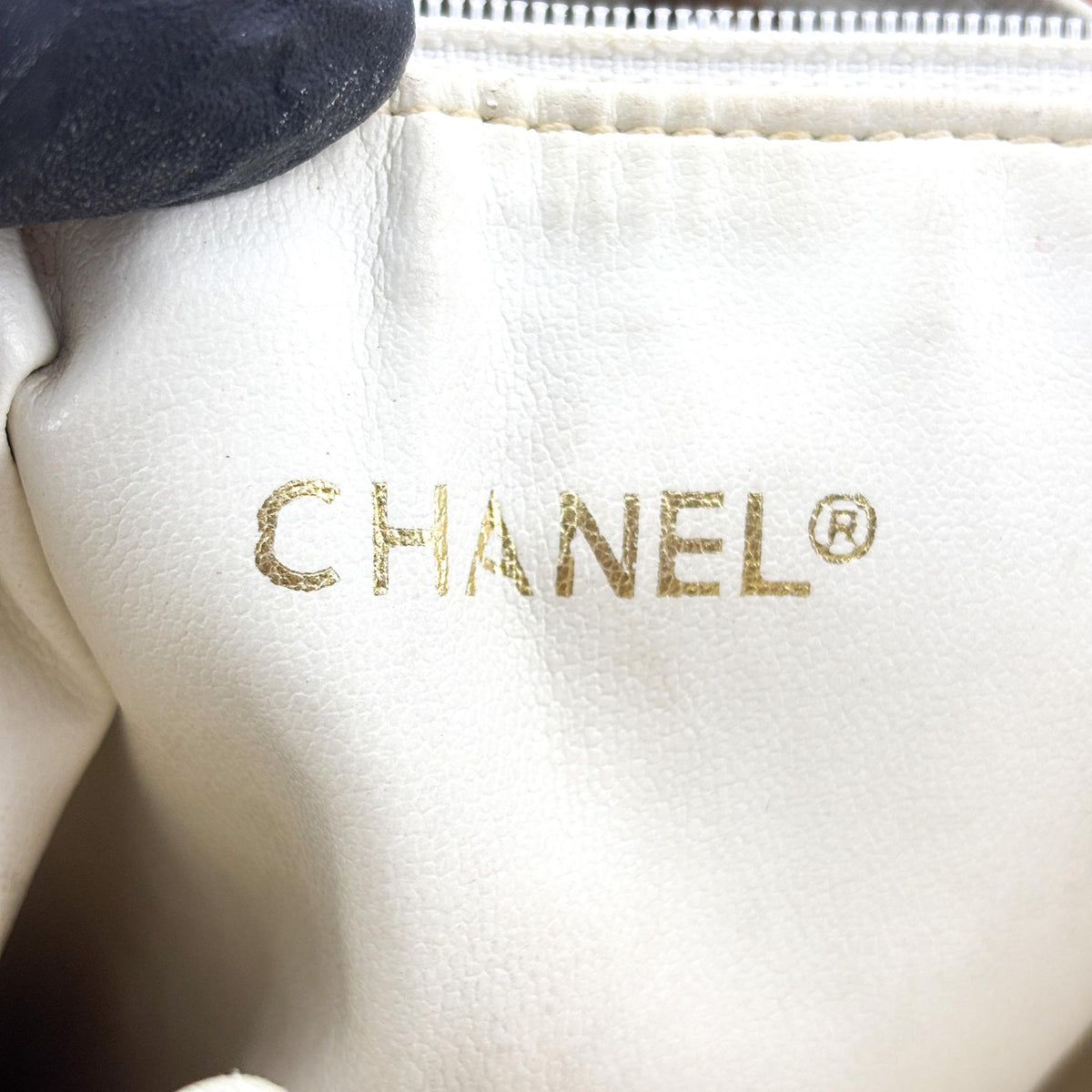 Chanel Miss Mademoiselle Shoulderbag Canvas Beige Canvas Shoulder Bag Bag (Pre-Owned)
