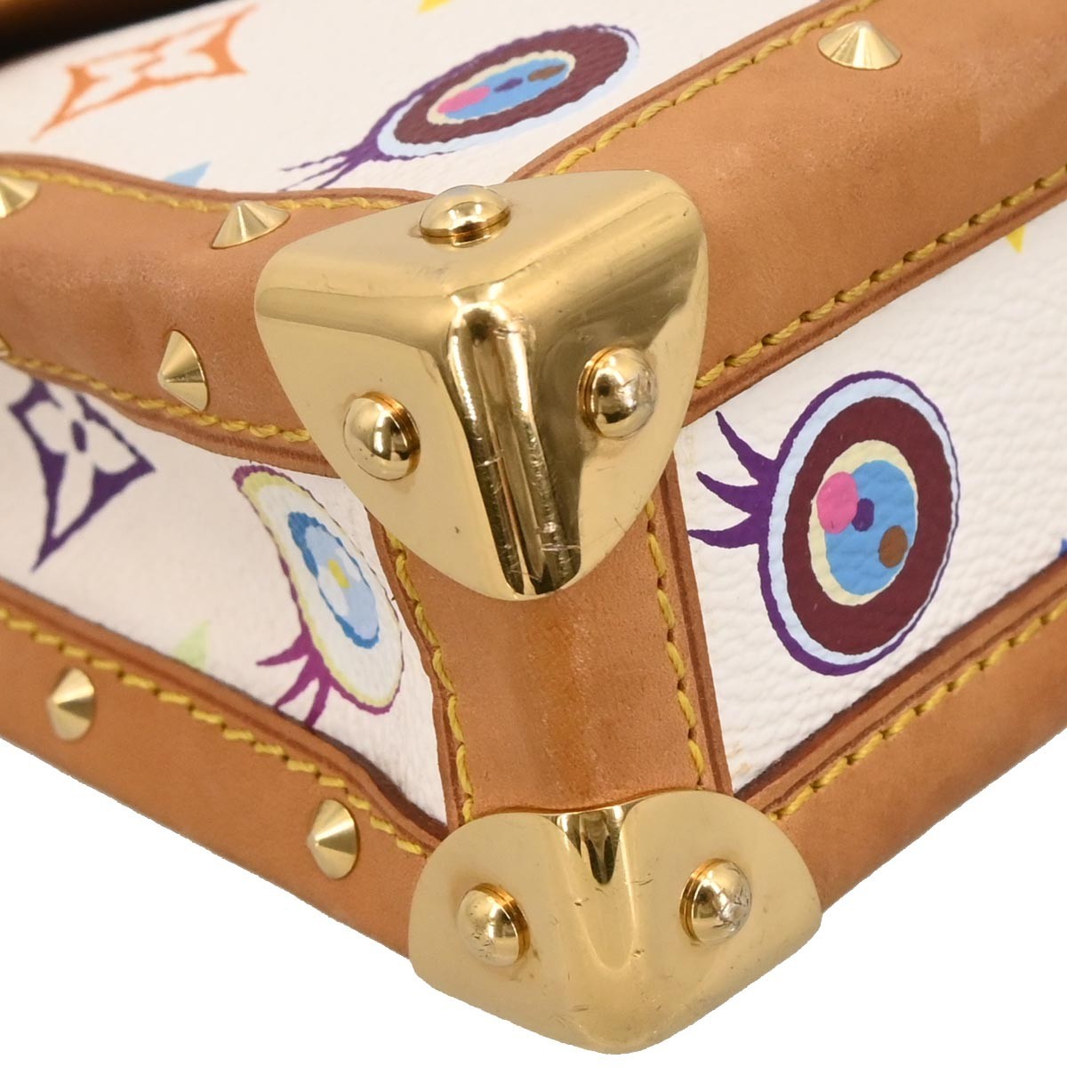 Louis Vuitton Eye Miss You Monogram Multicolor White Canvas Clutche & Pouche Bag (Pre-Owned)