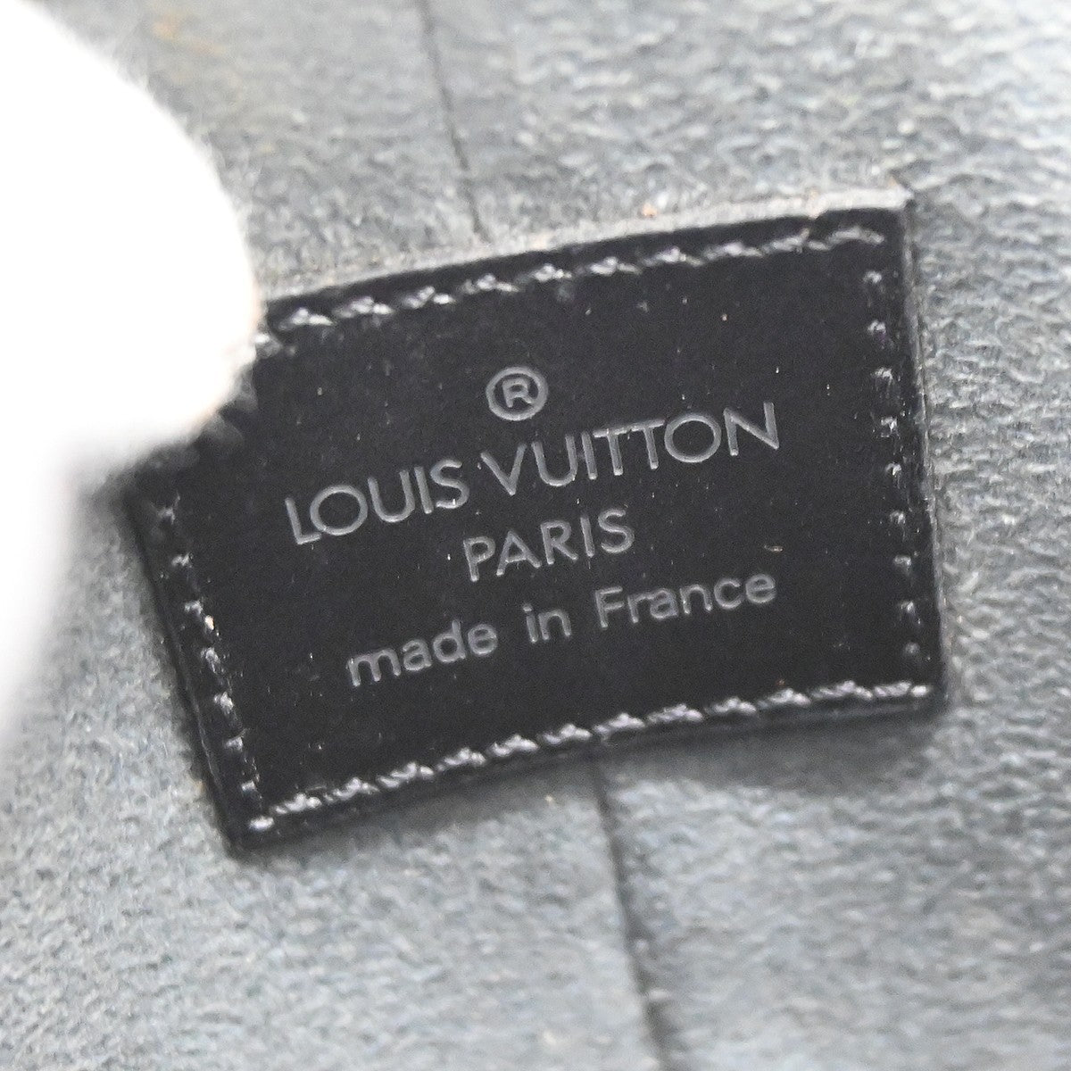 Louis Vuitton Demi Lune Pochette Epi Leather Black Leather Clutche & Pouche Bag (Pre-Owned)