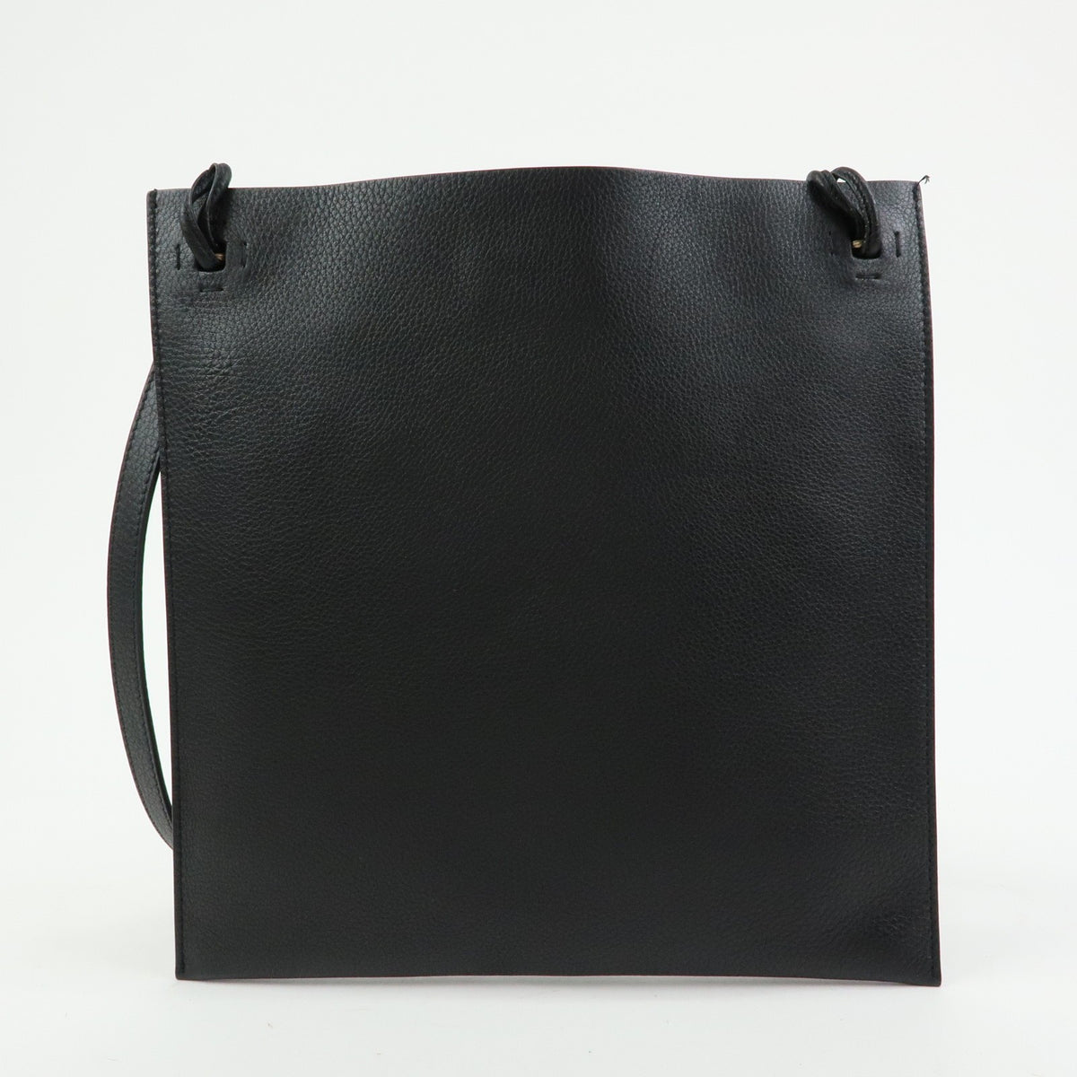 Valentino Garavani Vintage Leather Black Leather Shoulder Bag Bag (Pre-Owned)