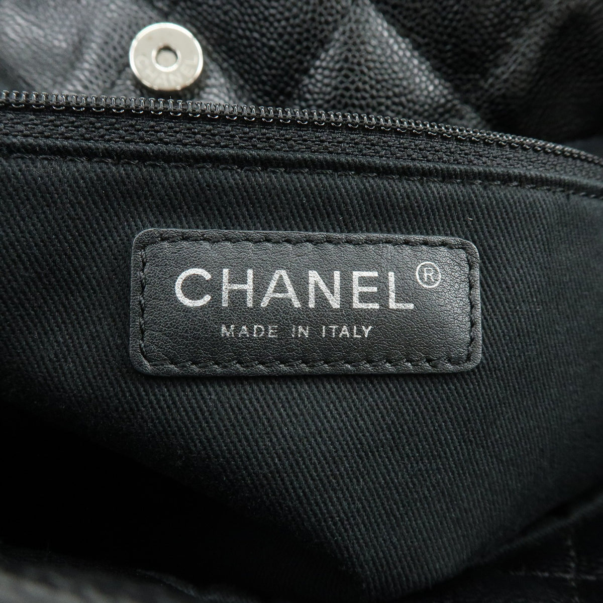Chanel Timeless Cc Soft Caviar Black Leather Tote Bag Bag (Pre-Owned)