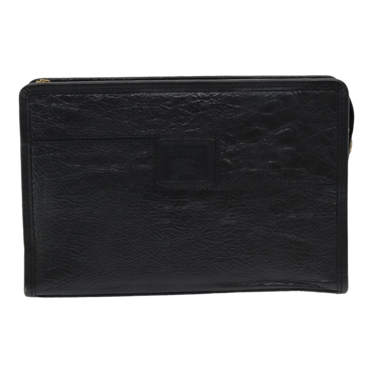 Burberry Vintage Leather Black Leather Clutche & Pouche Bag (Pre-Owned)