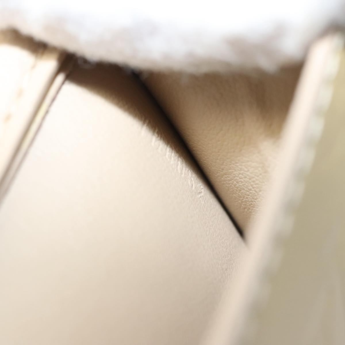 Louis Vuitton Mott Monogram Vernis Beige Patent_Leather Clutche & Pouche Bag (Pre-Owned)