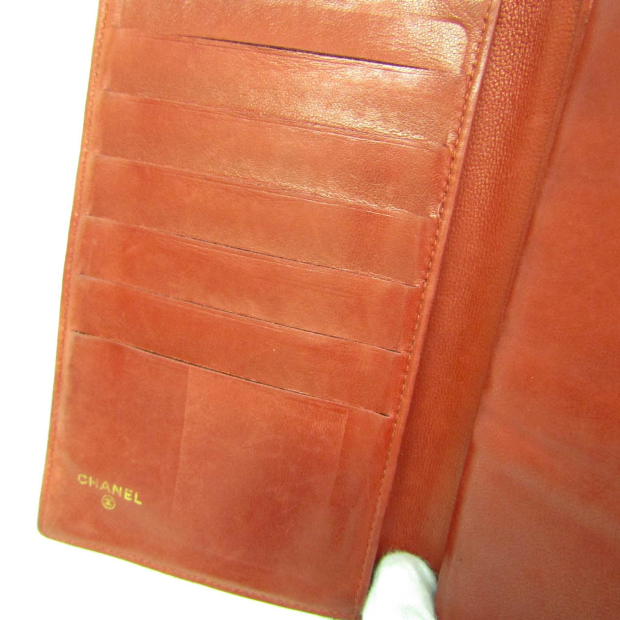 Chanel Timeless Cc French Calfskin Red Leather Wallets Accessory (Pre-Owned)
