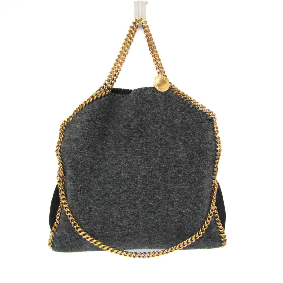 Stella Mccartney Falabella Faux Leather Gray Polyester Shoulder Bag Bag (Pre-Owned)