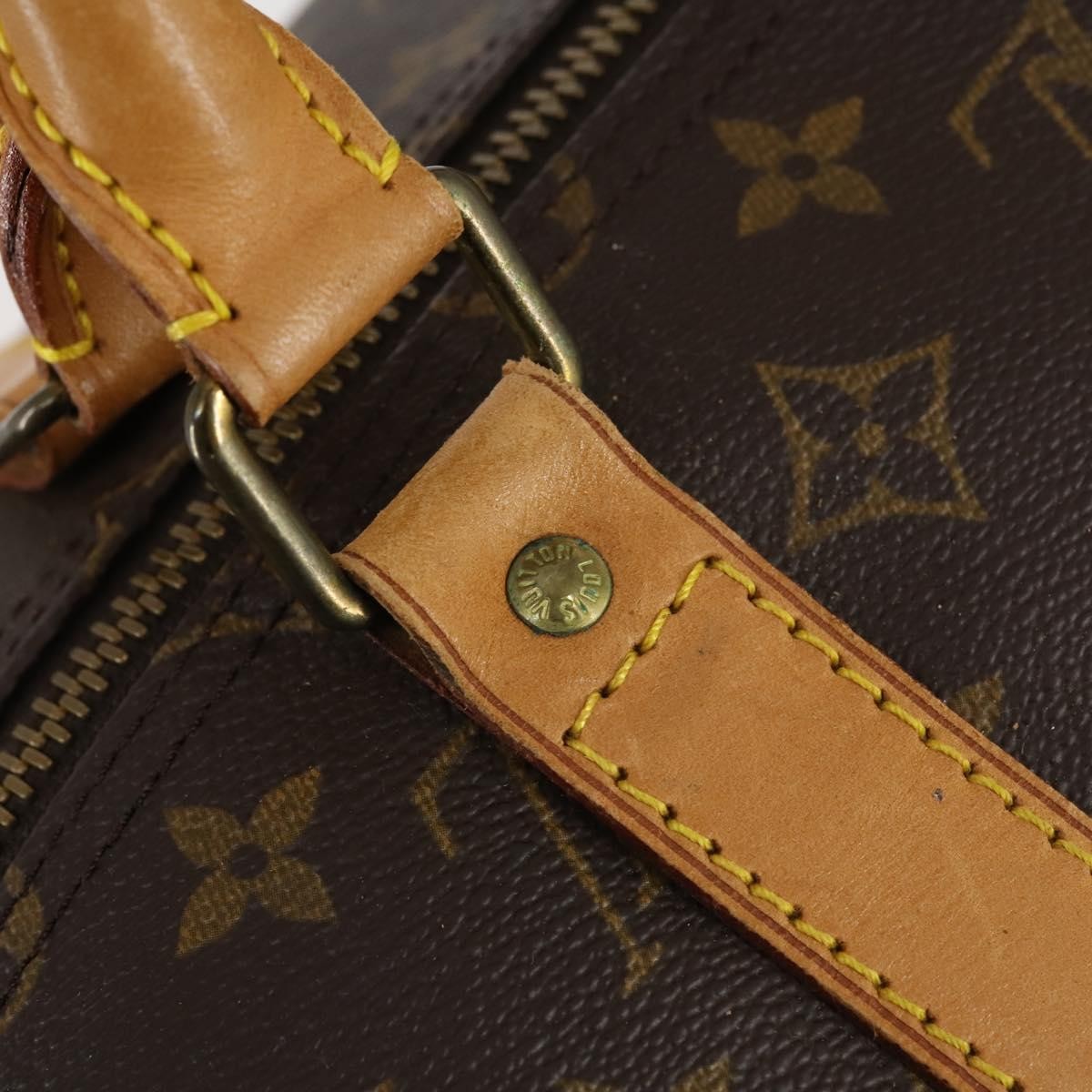 Louis Vuitton Keepall Monogram Canvas Brown Canvas Travel Bag Bag (Pre-Owned)