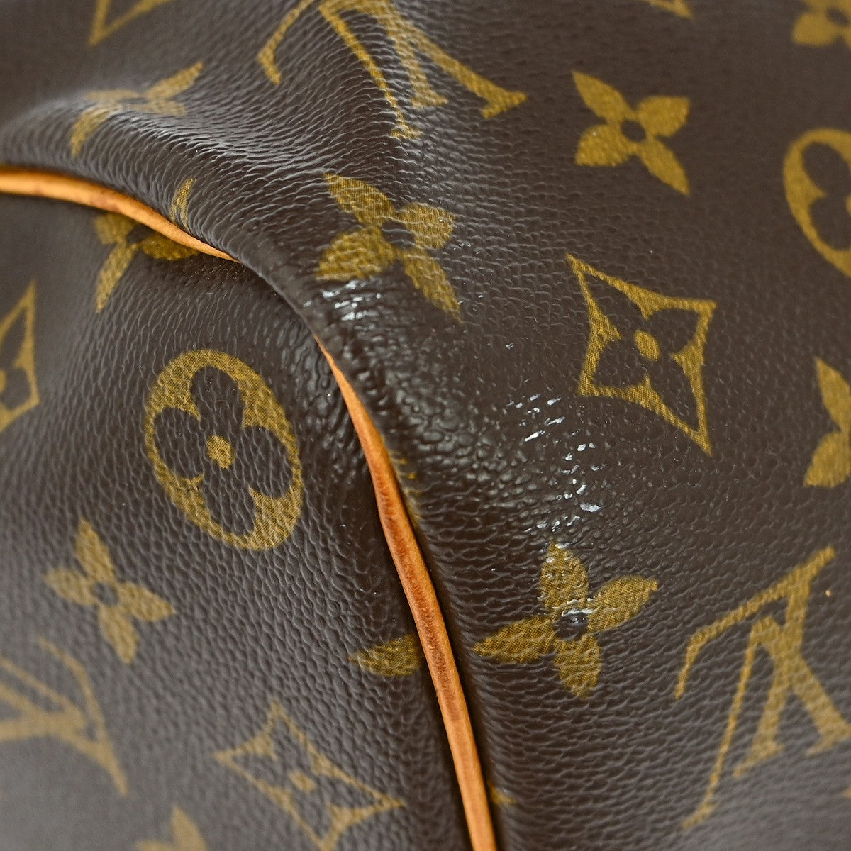 Louis Vuitton Keepall Monogram Brown Canvas Travel Bag Bag (Pre-Owned)