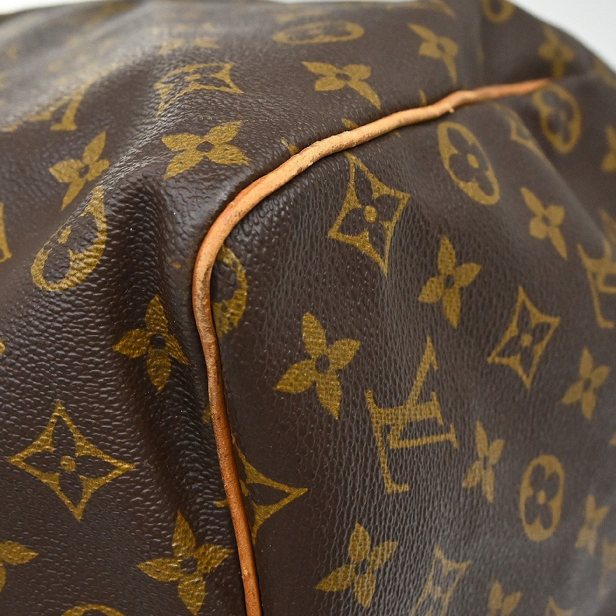 Louis Vuitton Keepall Monogram Brown Canvas Travel Bag Bag (Pre-Owned)