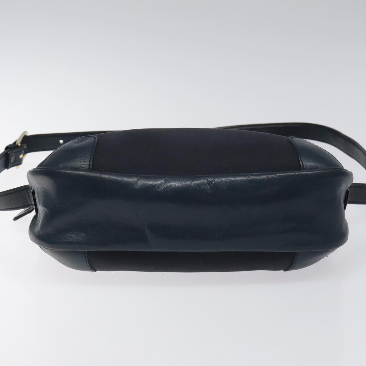 Burberry Vintage Canvas Navy Canvas Shoulder Bag Bag (Pre-Owned)