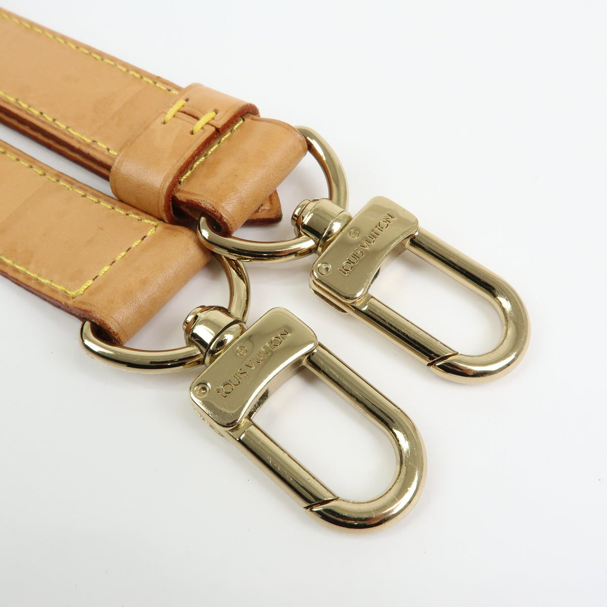 Louis Vuitton Adjustable Shoulder Strap Vachetta Leather Beige Leather Straps Accessory (Pre-Owned)