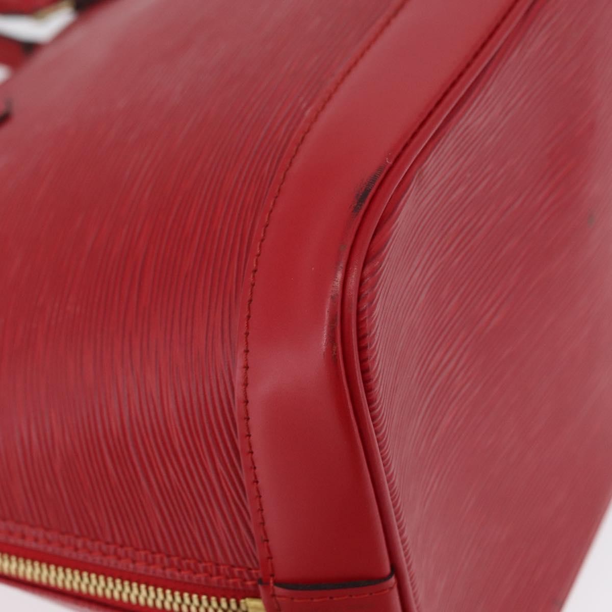 Louis Vuitton Alma Epi Leather Red Leather Handbag (Pre-Owned)