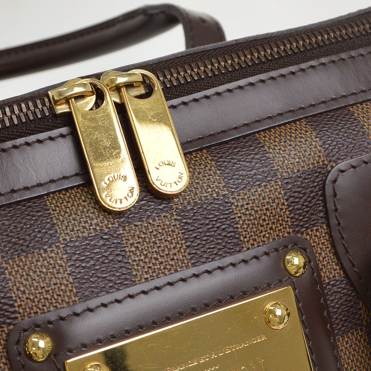 Louis Vuitton Berkeley Damier Brown Canvas Handbag (Pre-Owned)