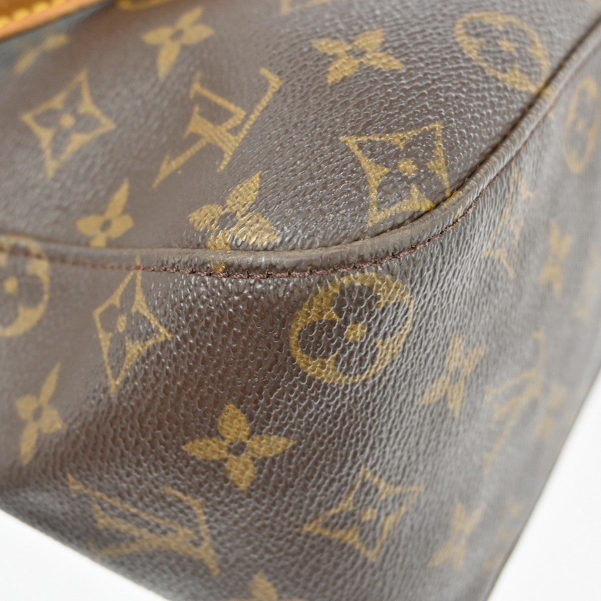 Louis Vuitton Looping Monogram Canvas Brown Canvas Handbag (Pre-Owned)