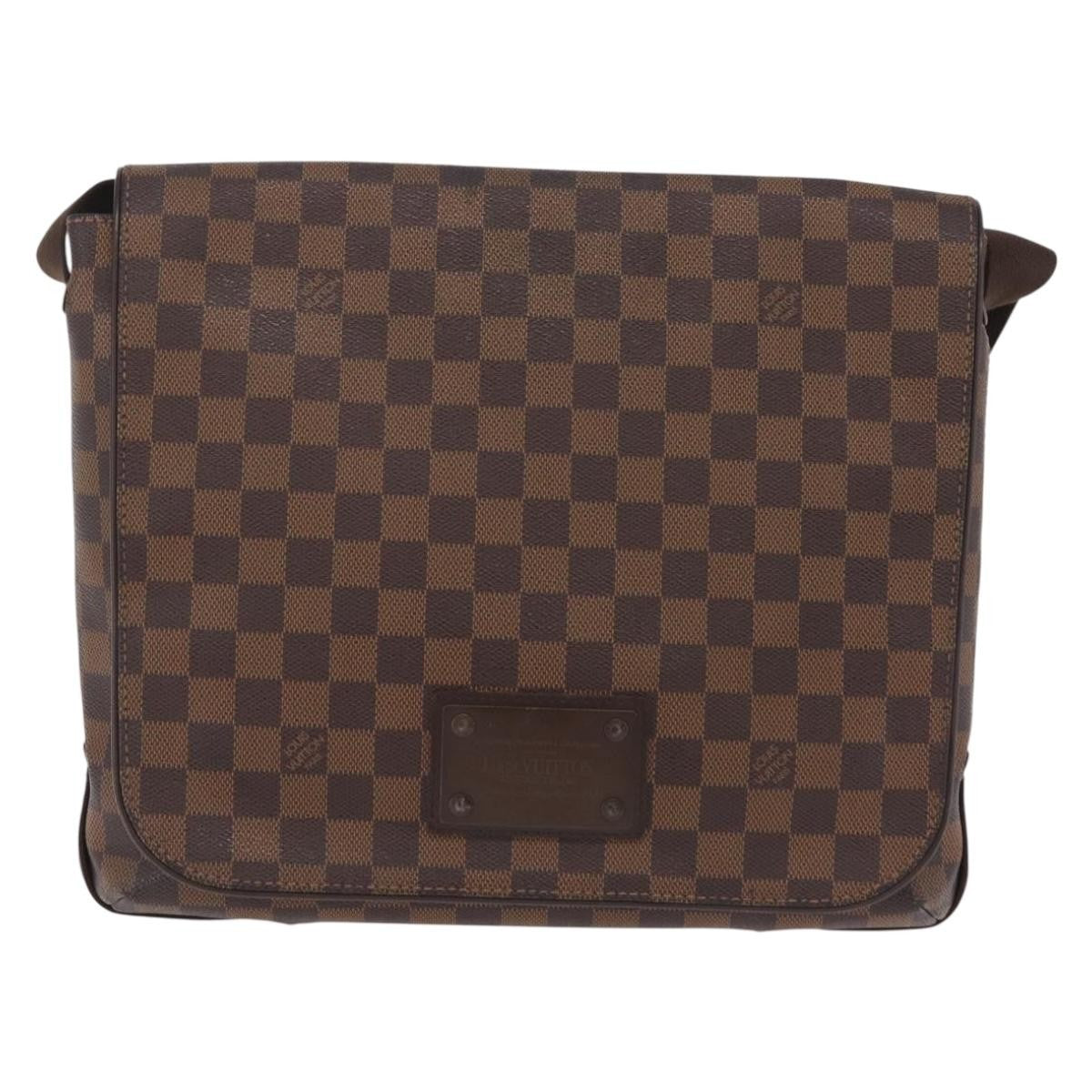 Louis Vuitton Brooklyn Damier Brown Canvas Shoulder Bag Bag (Pre-Owned)