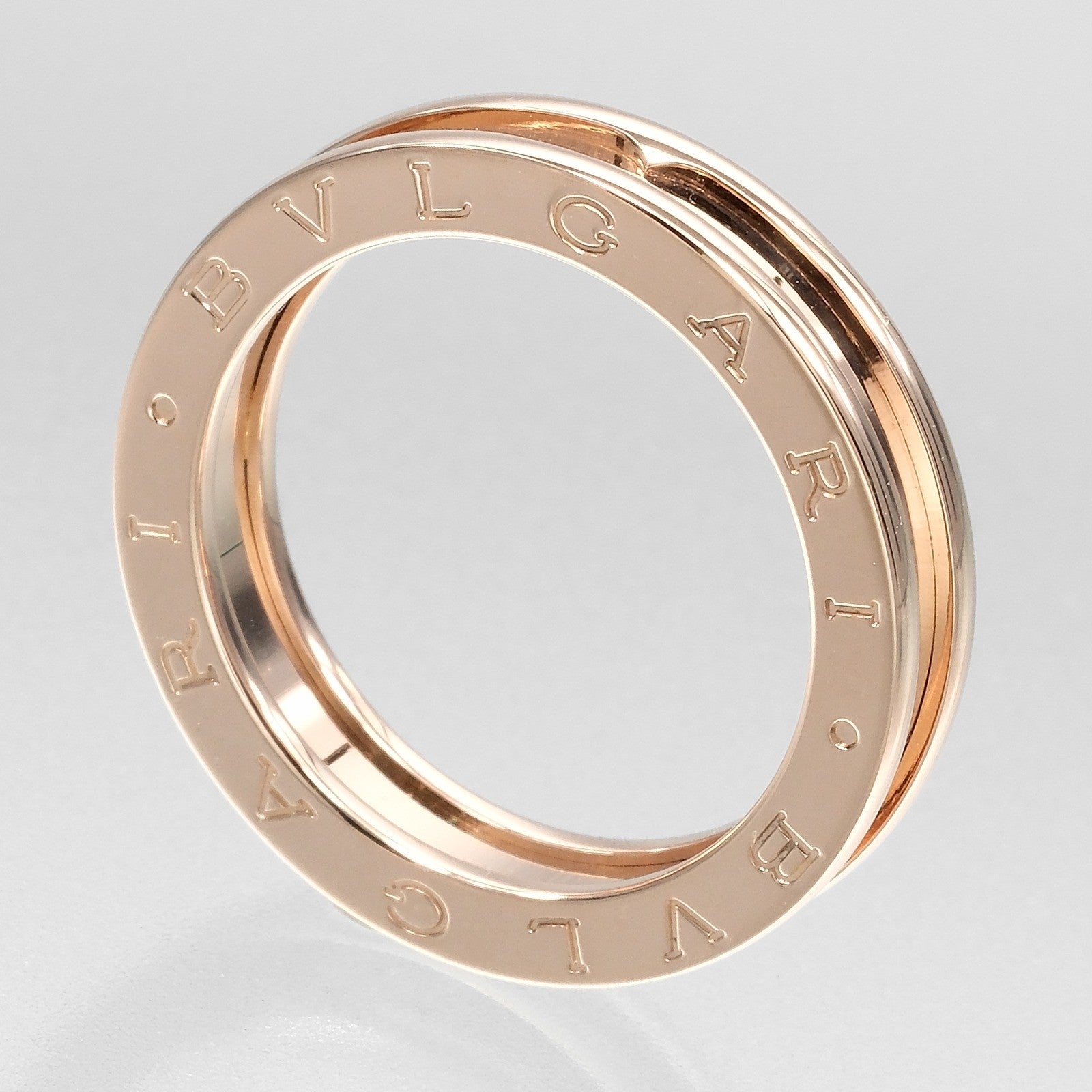 Bvlgari B.Zero1 One Band 18K Rose Gold Gold Pink_Gold Ring Jewelry (Pre-Owned)