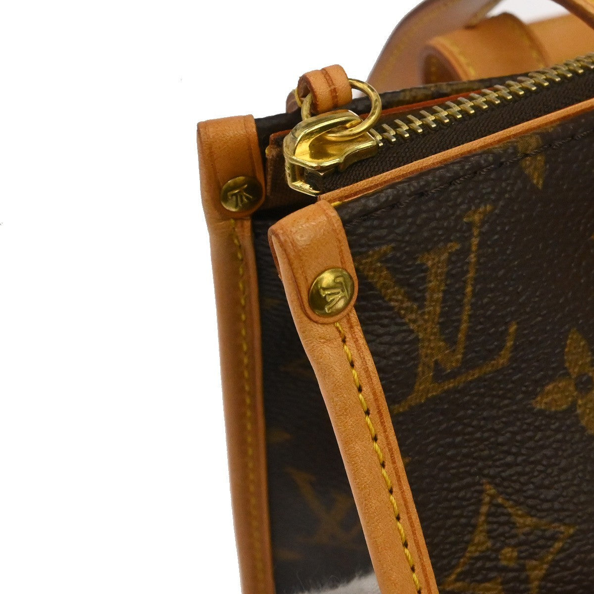Louis Vuitton Popincourt Tote Monogram Canvas Brown Canvas Tote Bag Bag (Pre-Owned)