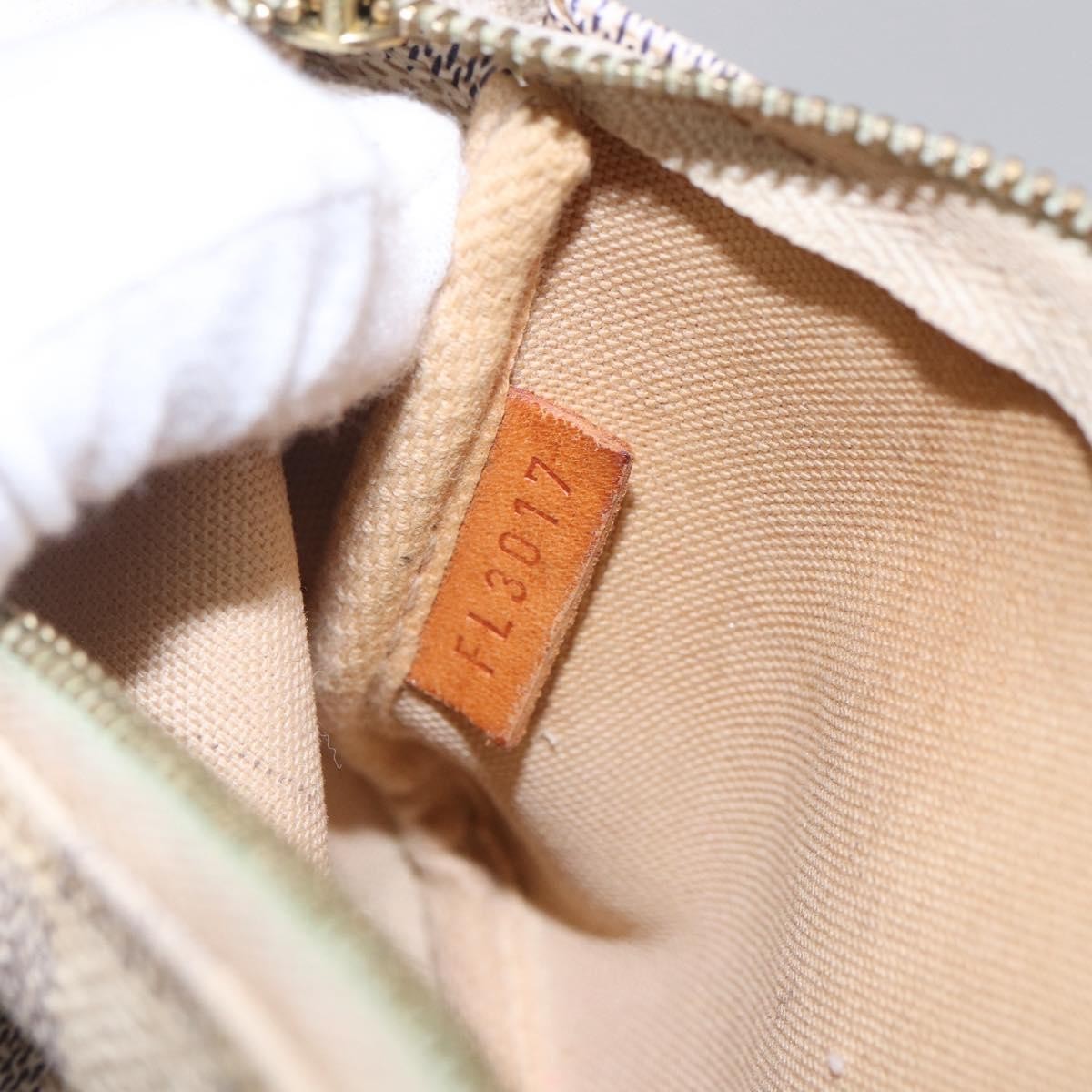 Louis Vuitton Mini Pochette Damier Beige Canvas Clutche & Pouche Bag (Pre-Owned)