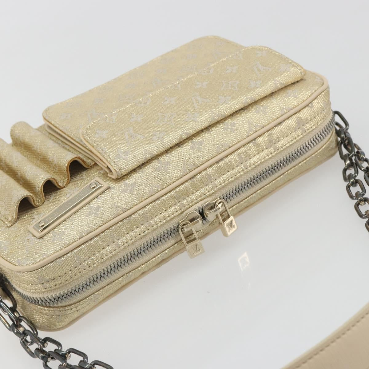 Louis Vuitton Mckenna Mini Lin Gold Canvas Shoulder Bag Bag (Pre-Owned)