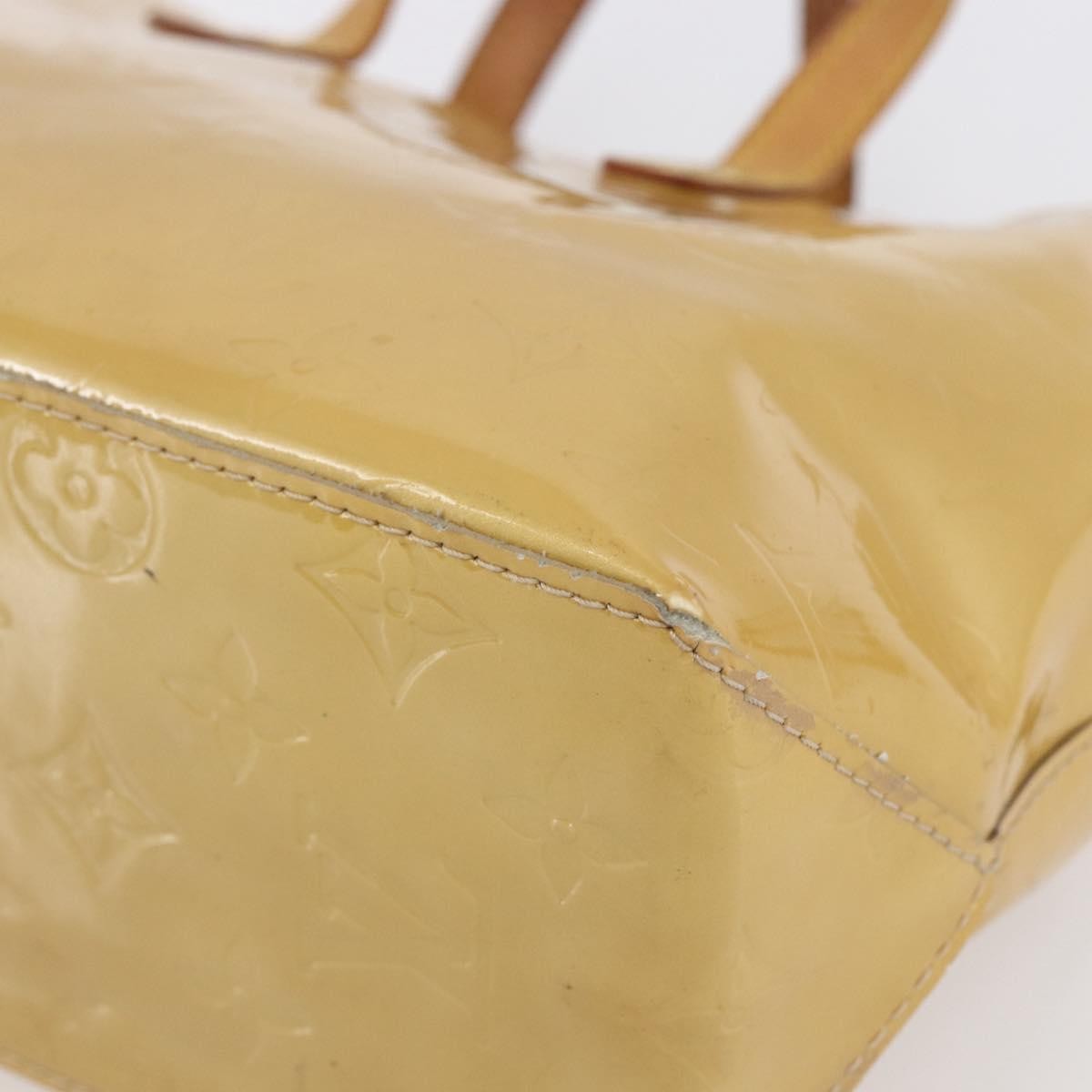 Louis Vuitton Reade Monogram Vernis Beige Patent_Leather Handbag (Pre-Owned)