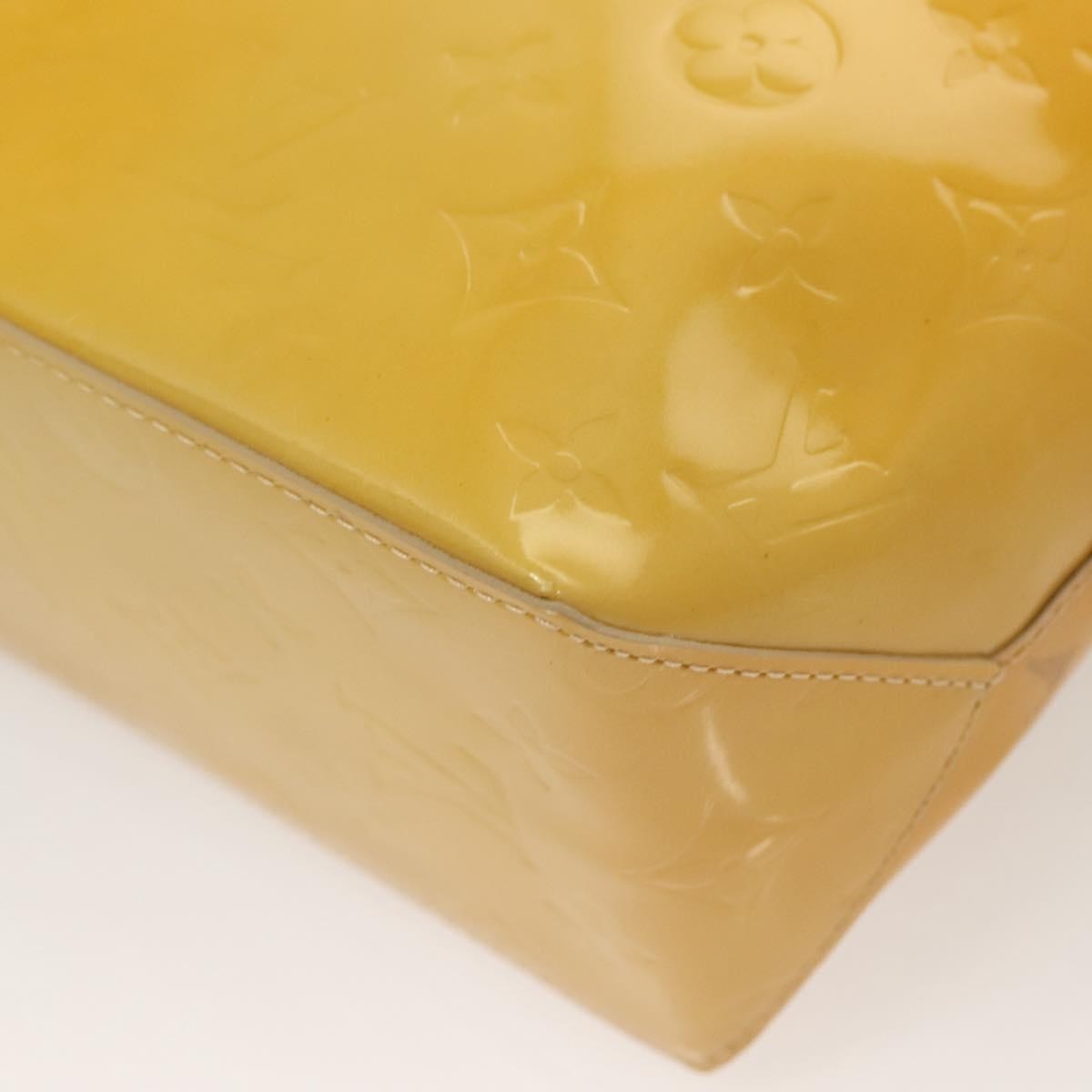 Louis Vuitton Reade Monogram Vernis Yellow Patent_Leather Handbag (Pre-Owned)