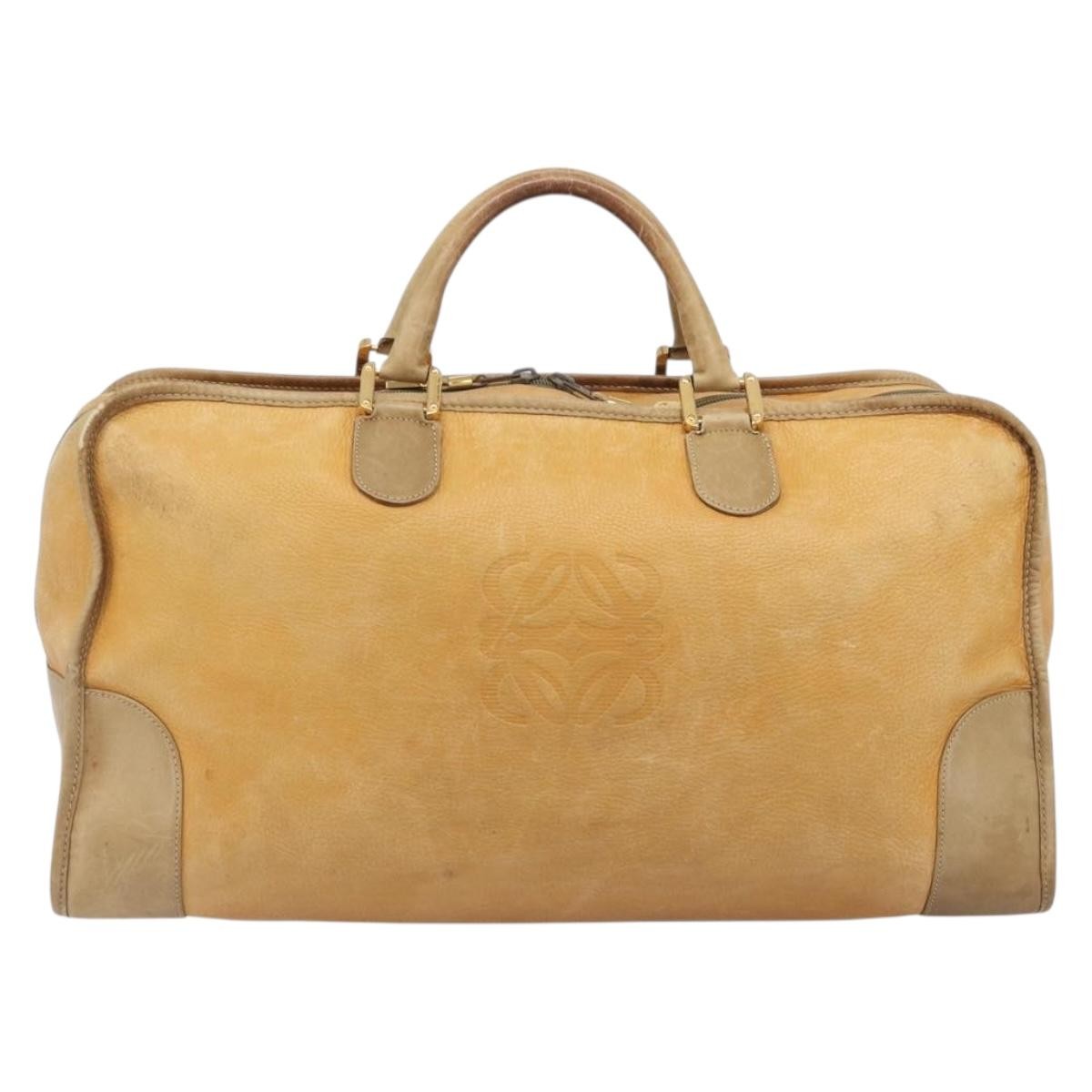 Loewe Amazona Leather Beige Leather Handbag (Pre-Owned)