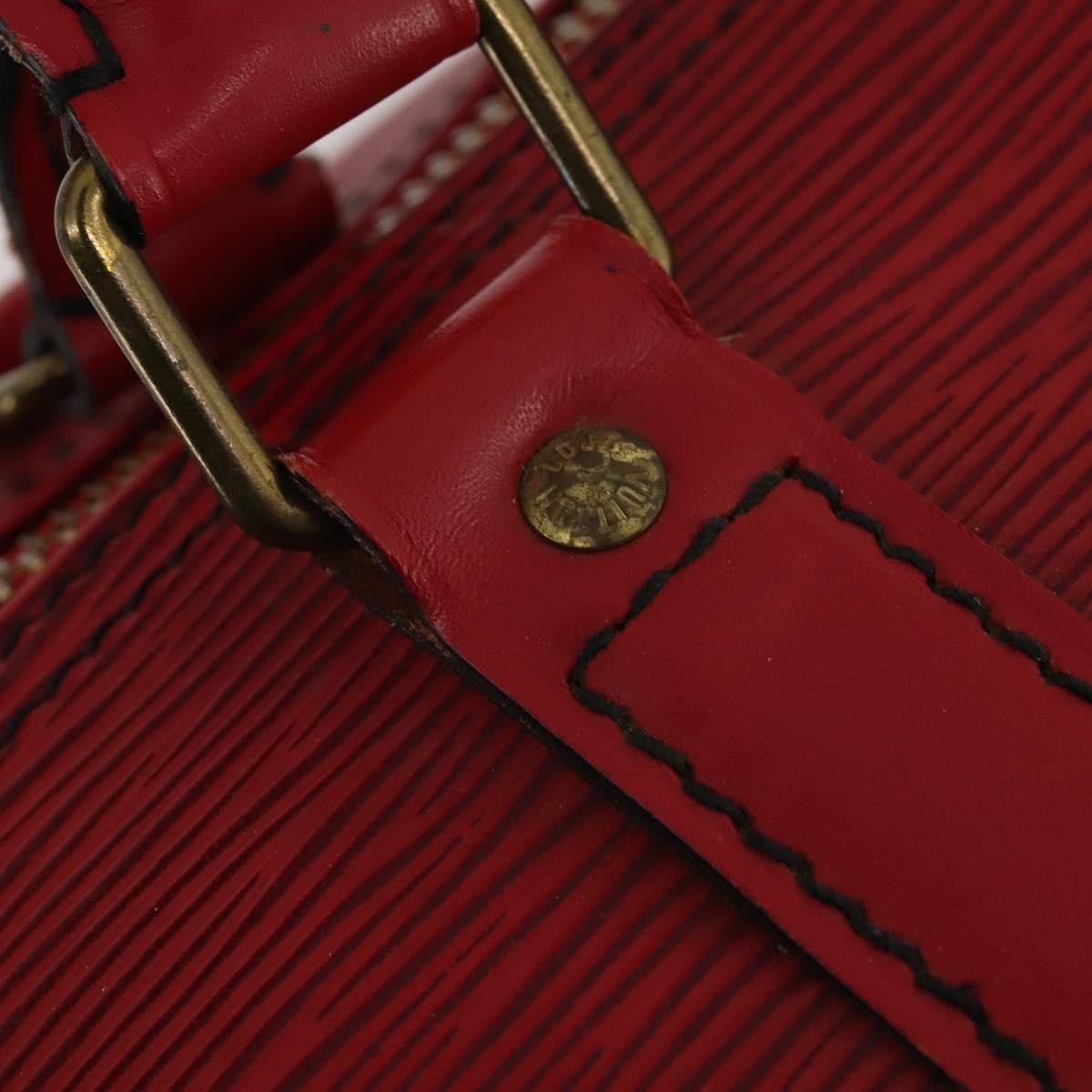 Louis Vuitton Keepall Epi Red Leather Travel Bag Bag (Pre-Owned)