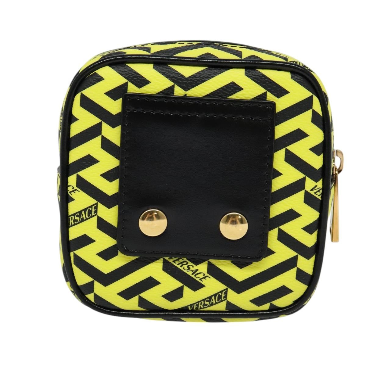 Versace Vintage Clutch Leather Yellow Pvc Clutche & Pouche Bag (Pre-Owned)