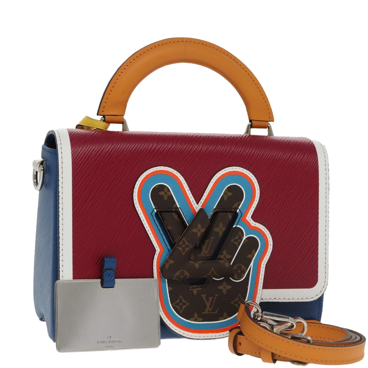 Louis Vuitton Twist Top Handle Limited Edition Peace Love Epi And Monogram Canvas Multicolour Leather Bag (Pre-Owned)