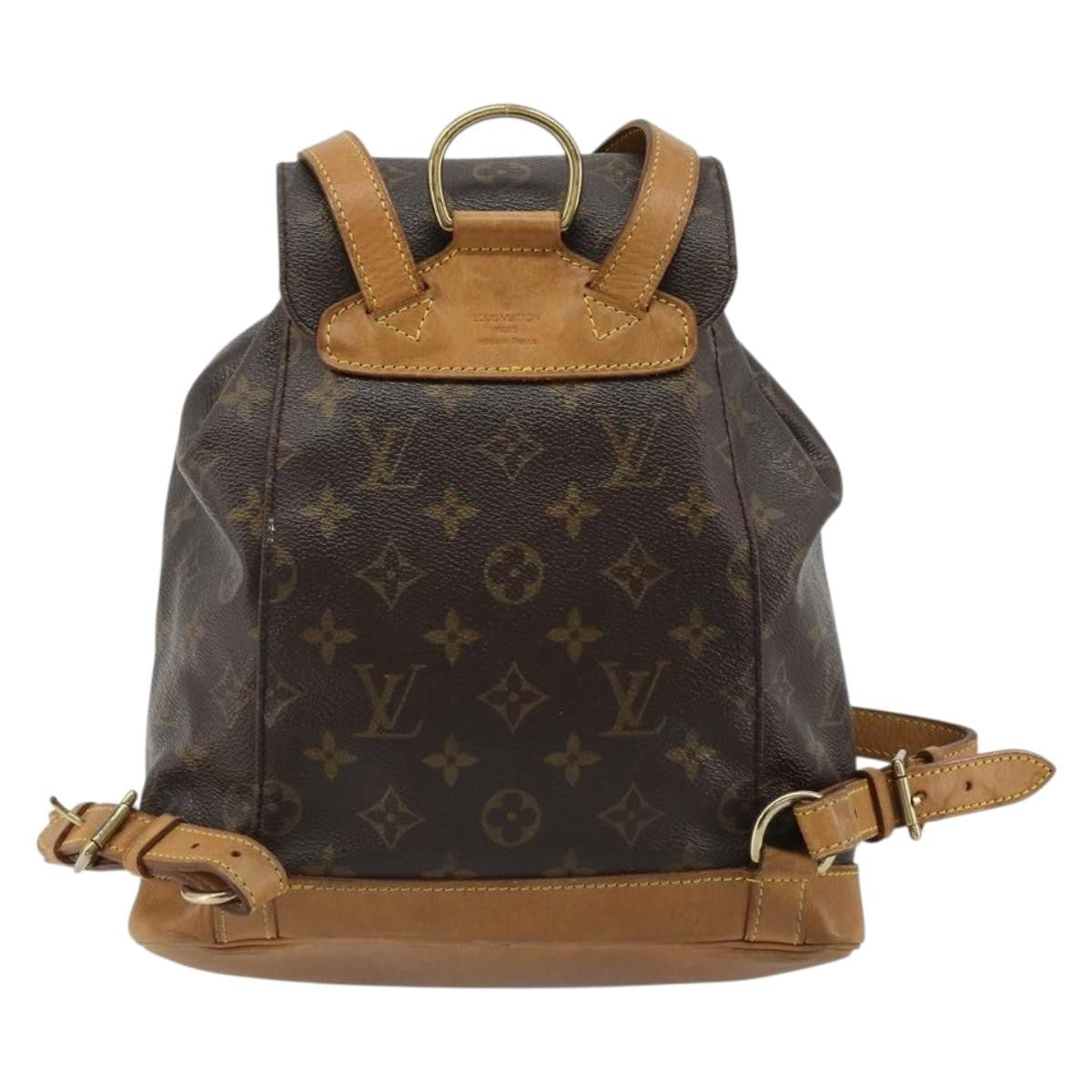 Louis Vuitton Vintage Montsouris Monogram Canvas Brown Canvas Backpack Bag (Pre-Owned)